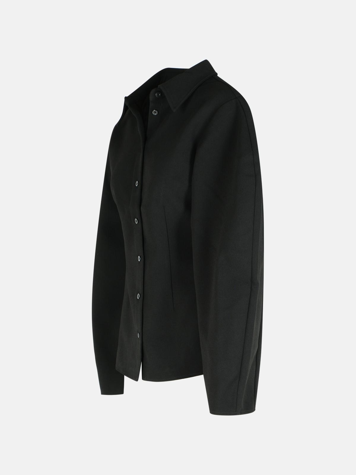 BLACK POLYESTER SHIRT - 2