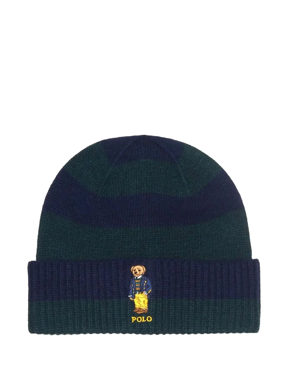 rugby stripe bear beanie - 1