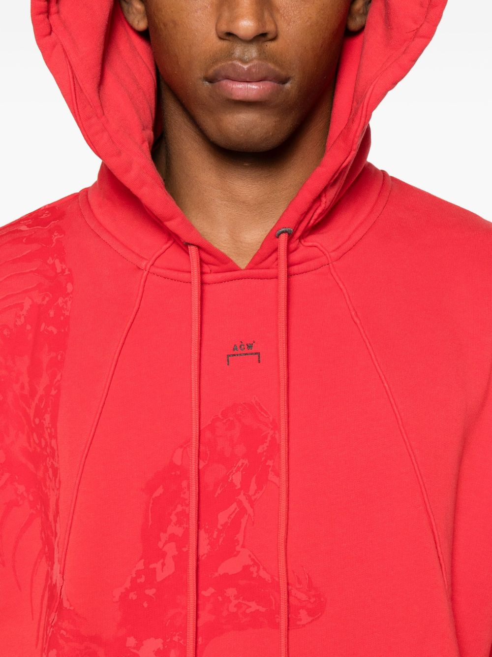 graphic print hoodie - 5