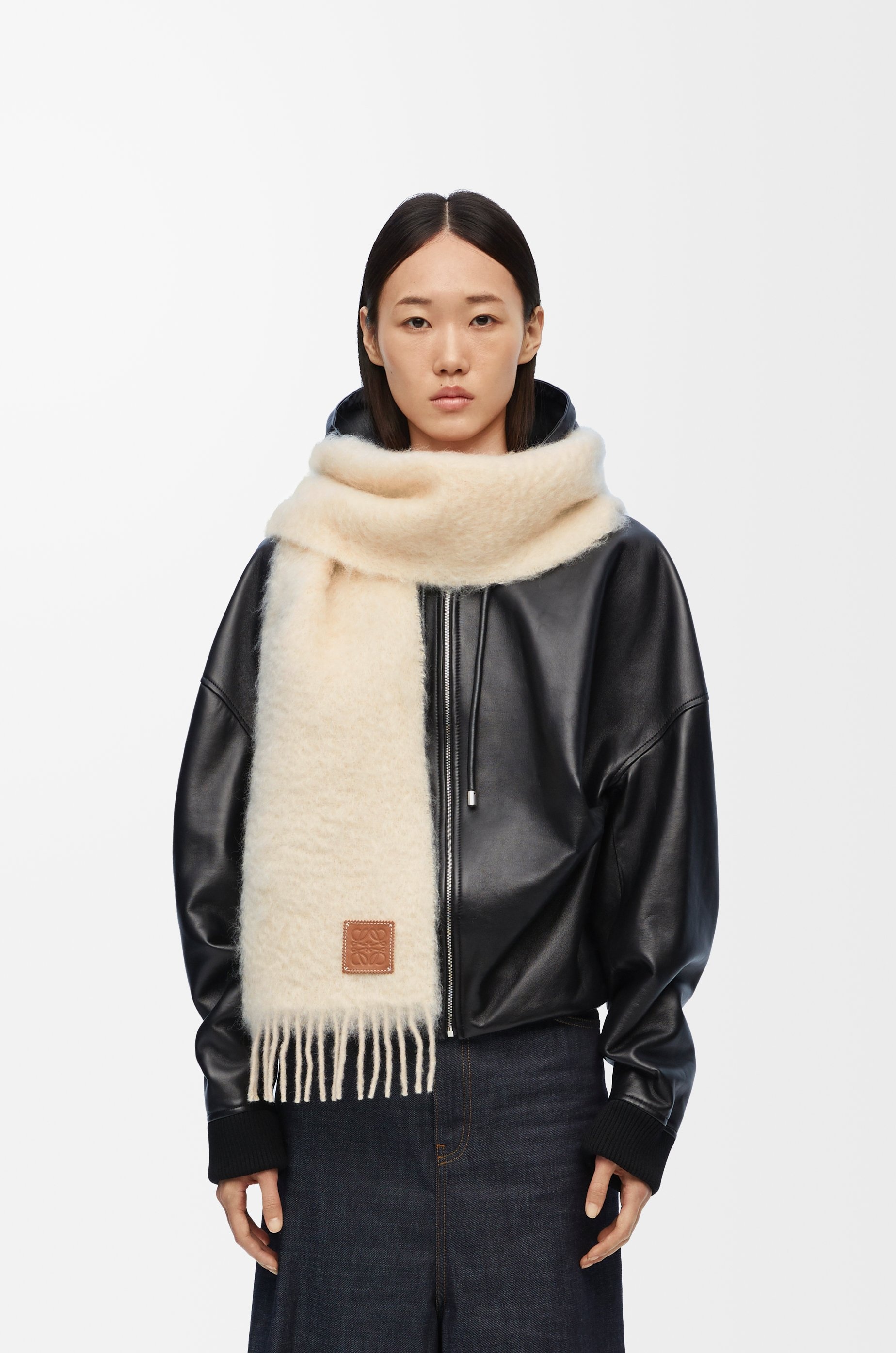 Scarf in mohair and wool - 3