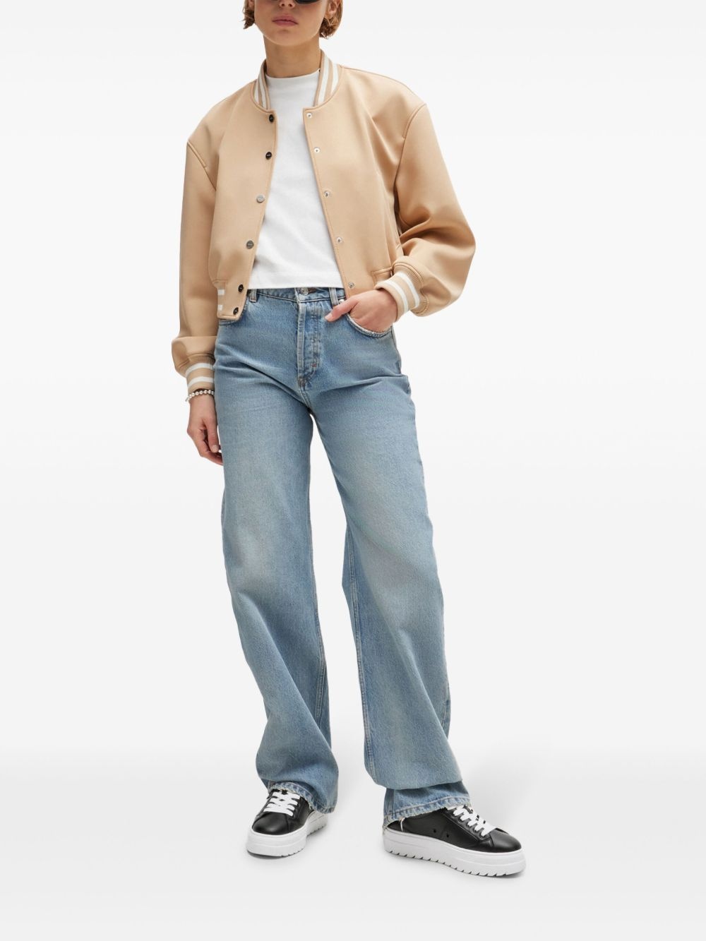 logo-patch platform sneakers - 5