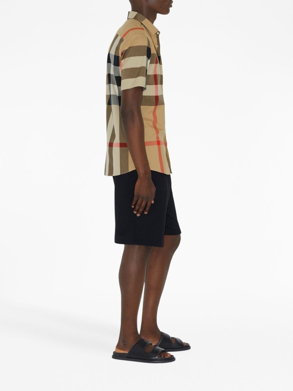checkered short-sleeved shirt - 3