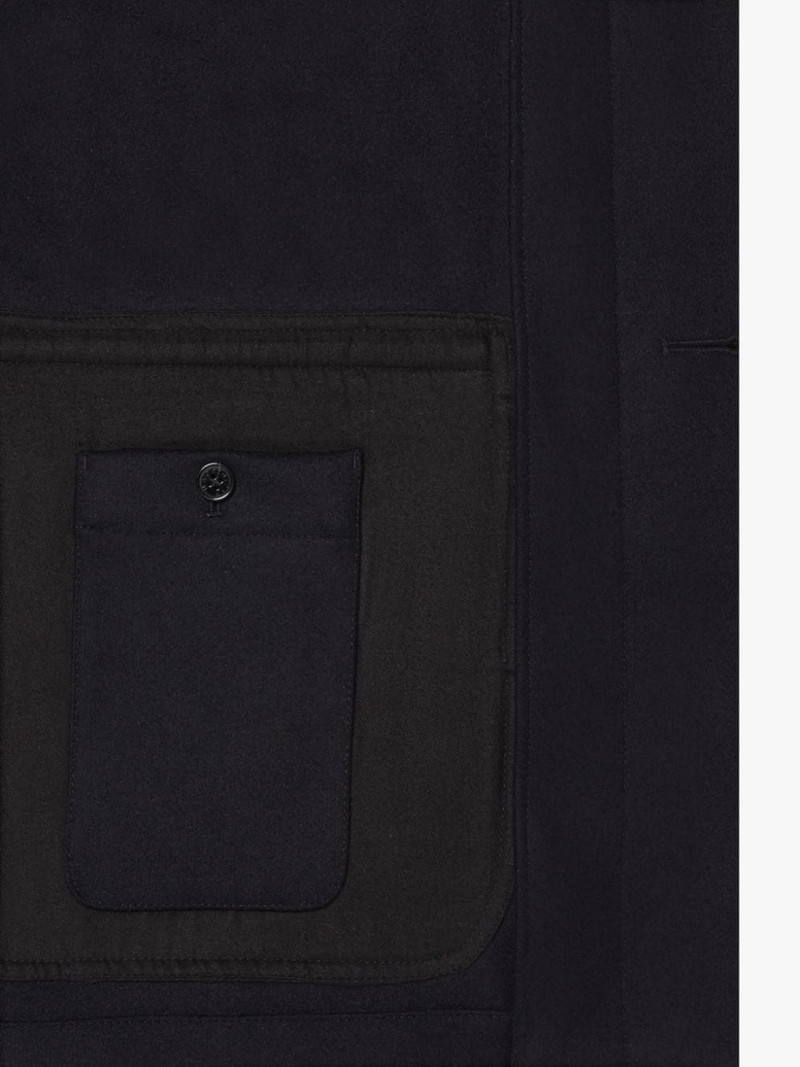 TRAVEL NAVY WOOL COAT 6