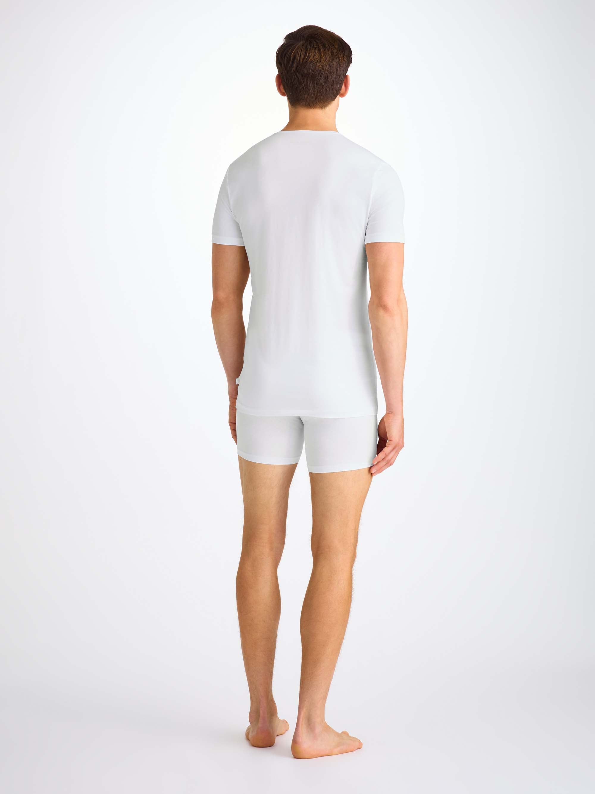 Men's Underwear T-Shirt Jack Pima Cotton Stretch White - 4