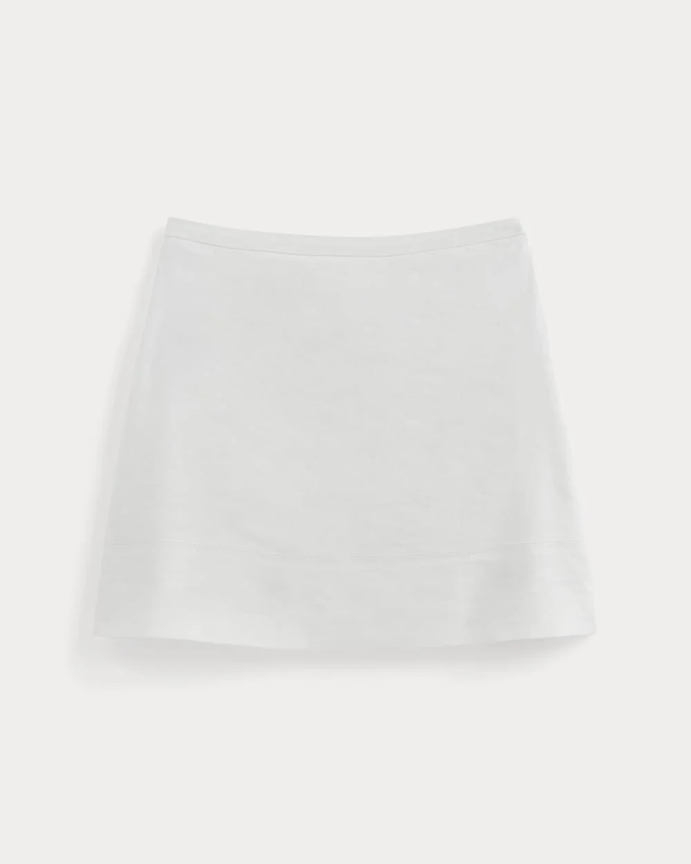 THE MINI SKIRT IN STRETCH LINEN - 1