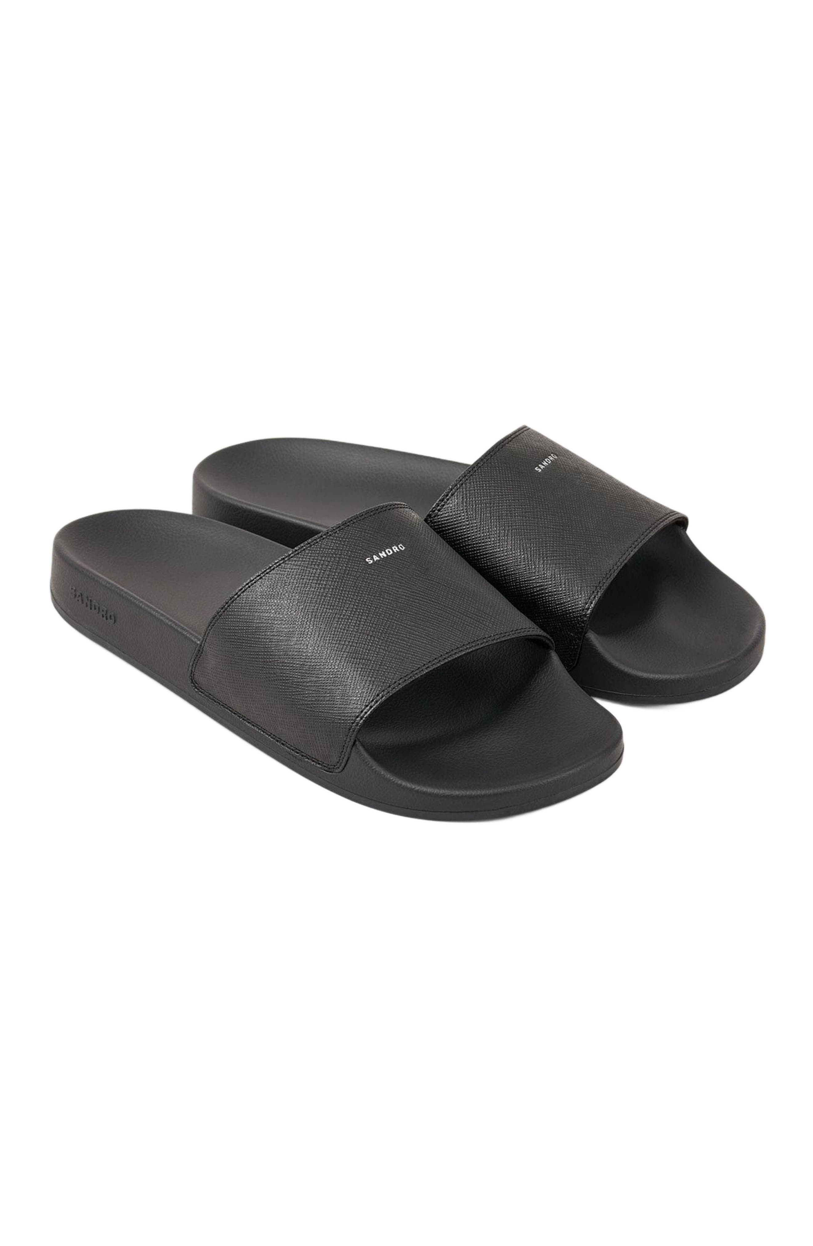 SANDRO Sandals in reconstituted leather in Black at Nordstrom - 2