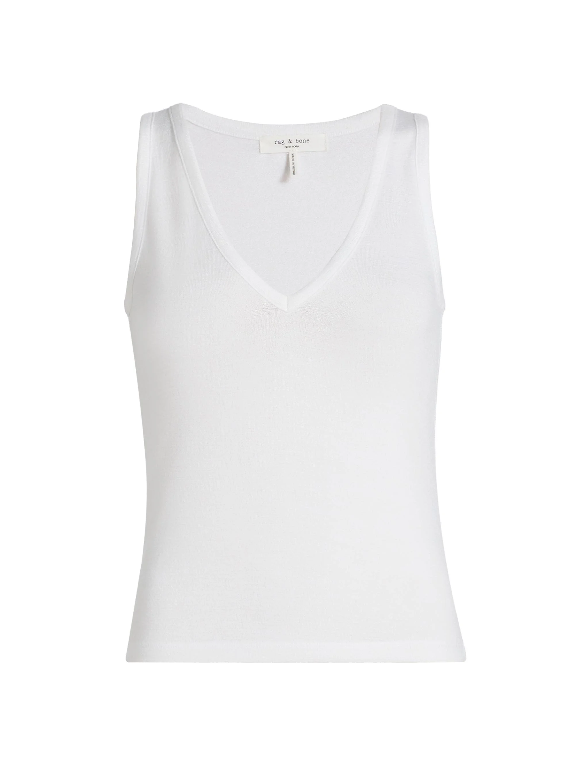 Women's Jersey V-Neck Tank - White - 1