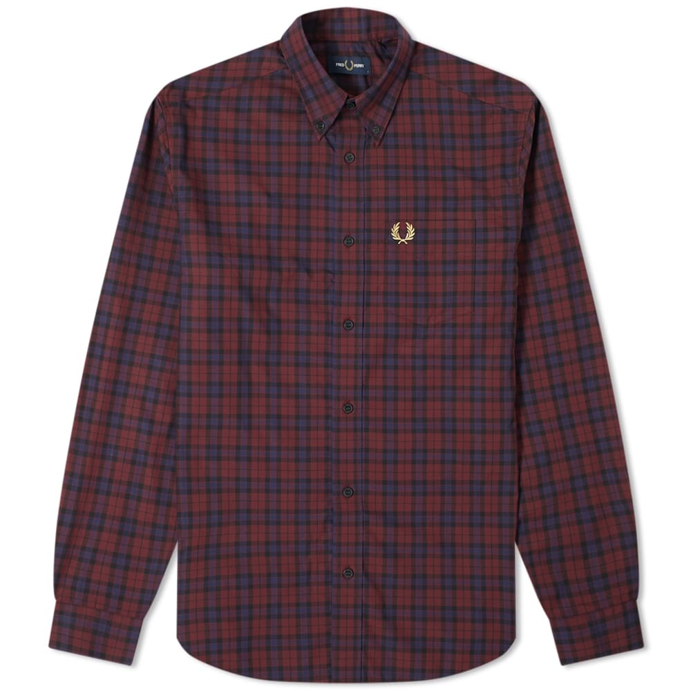 Fred Perry Authentic Button Down Winter Tartan Shirt - 1