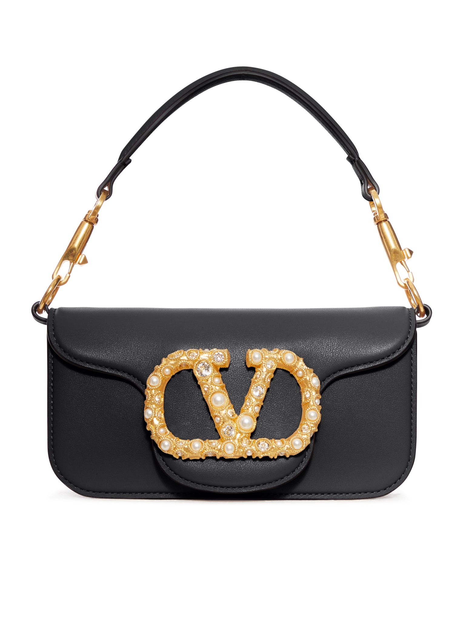 SMALL LOCO` CALFSKIN BAG WITH JEWEL LOGO - 1