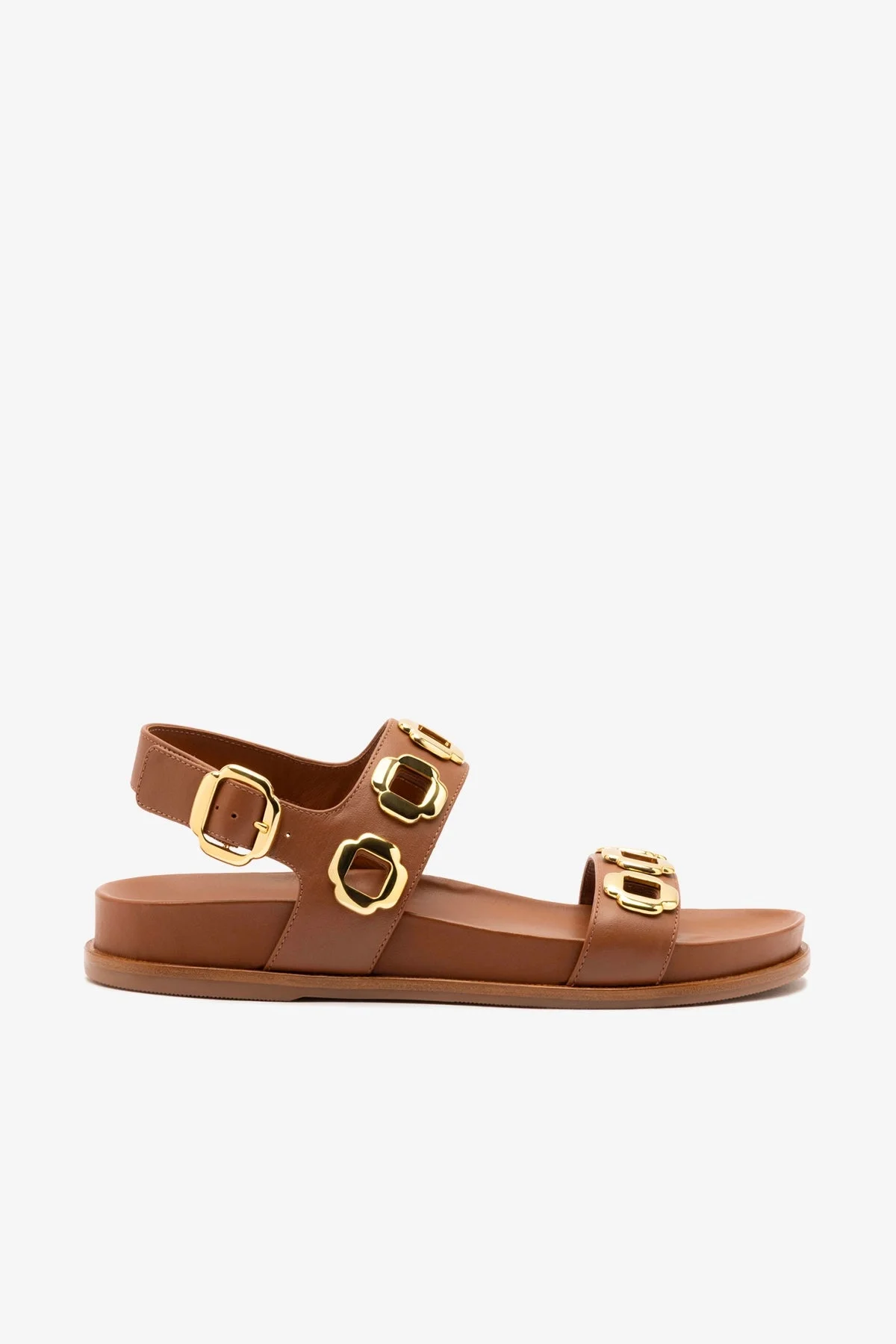 Milan Sport Sandal In Caramel Leather - 1