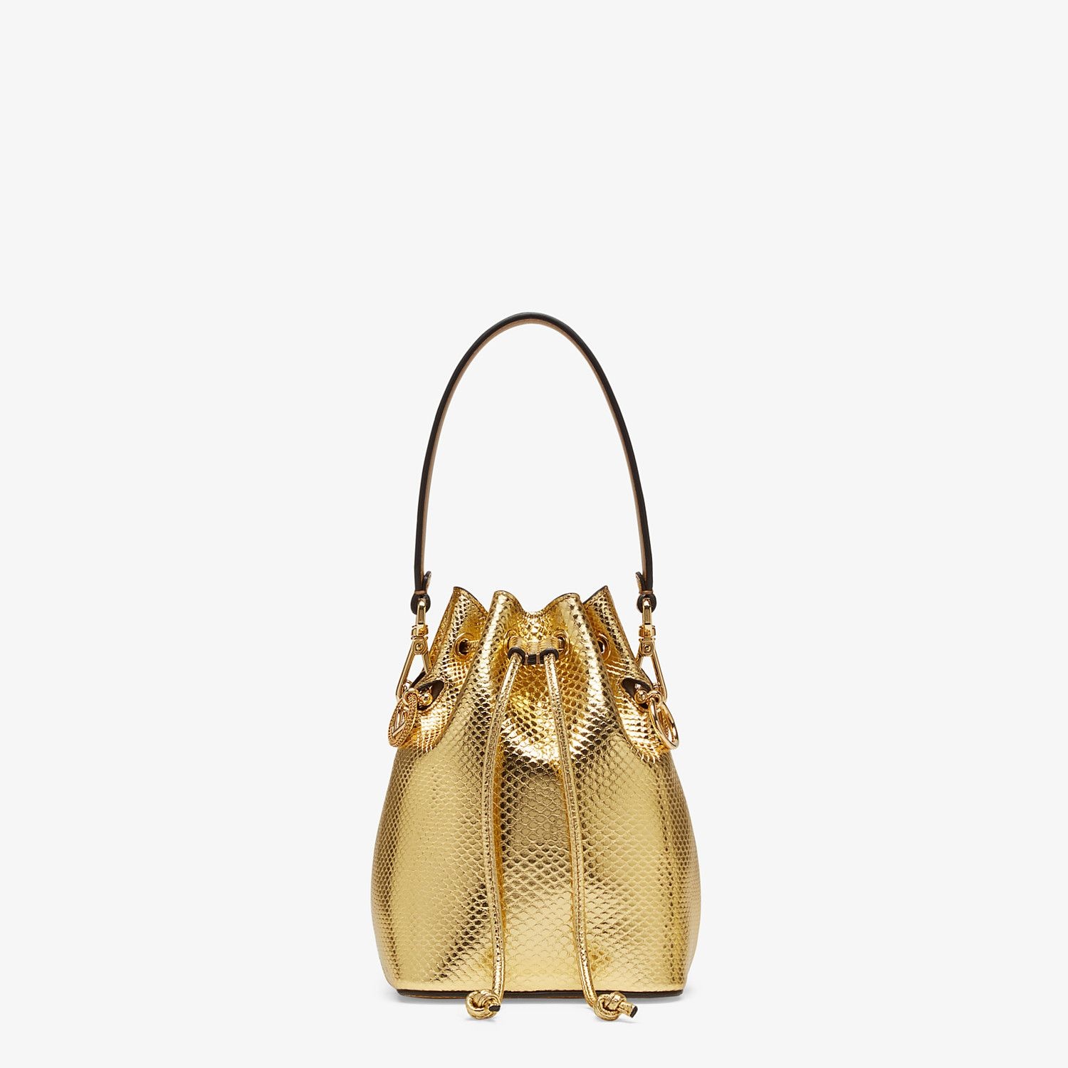 Gold colored karung mini-bag - 1