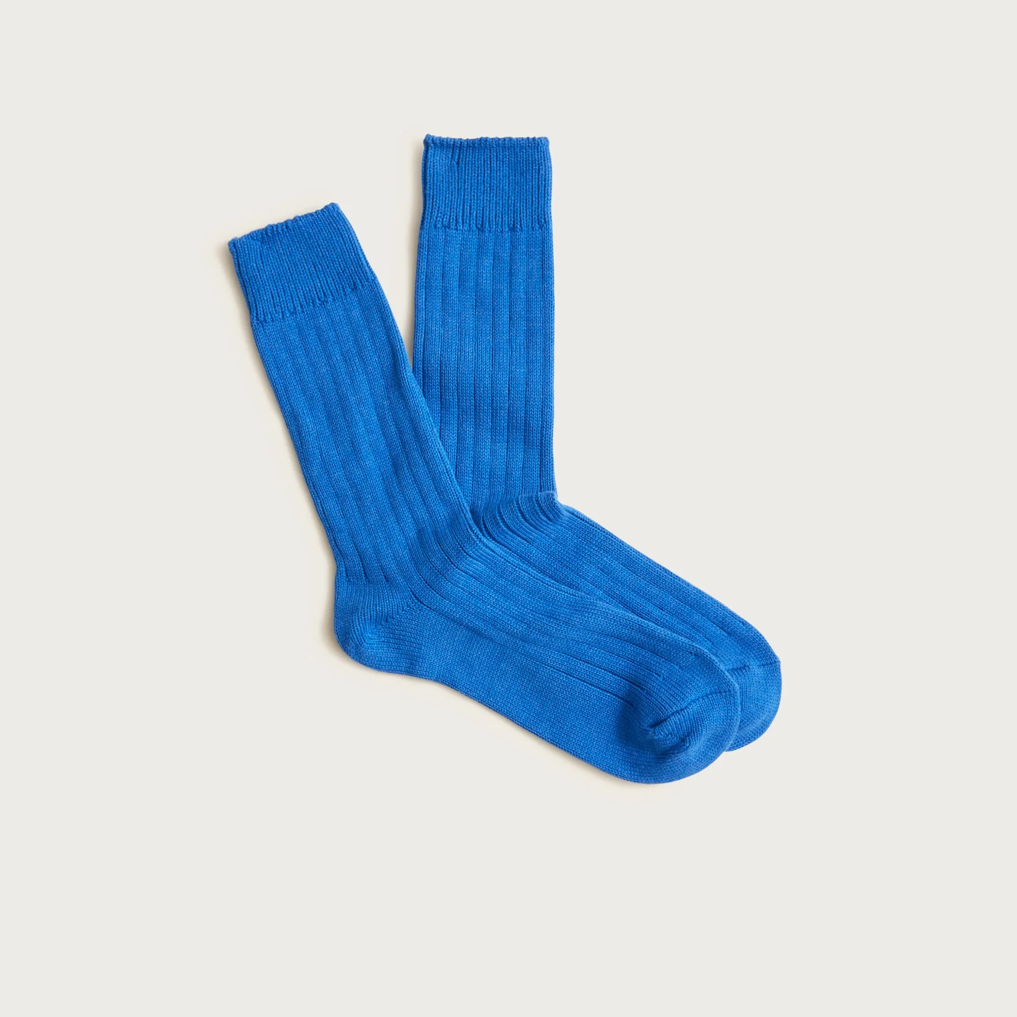 Ribbed cotton-blend socks - 1