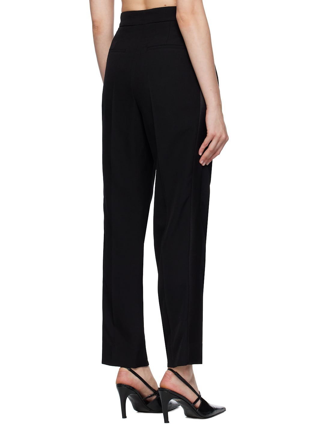 Black Straight Trousers - 3