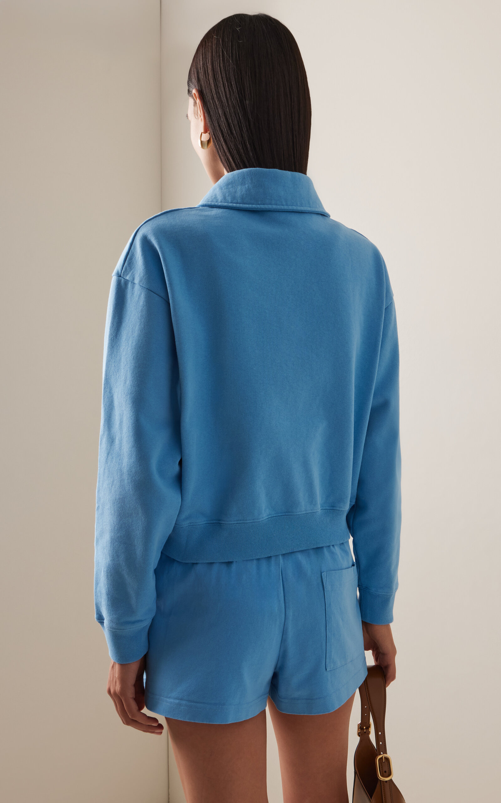 Wellness Club Cotton Polo Sweatshirt blue - 4