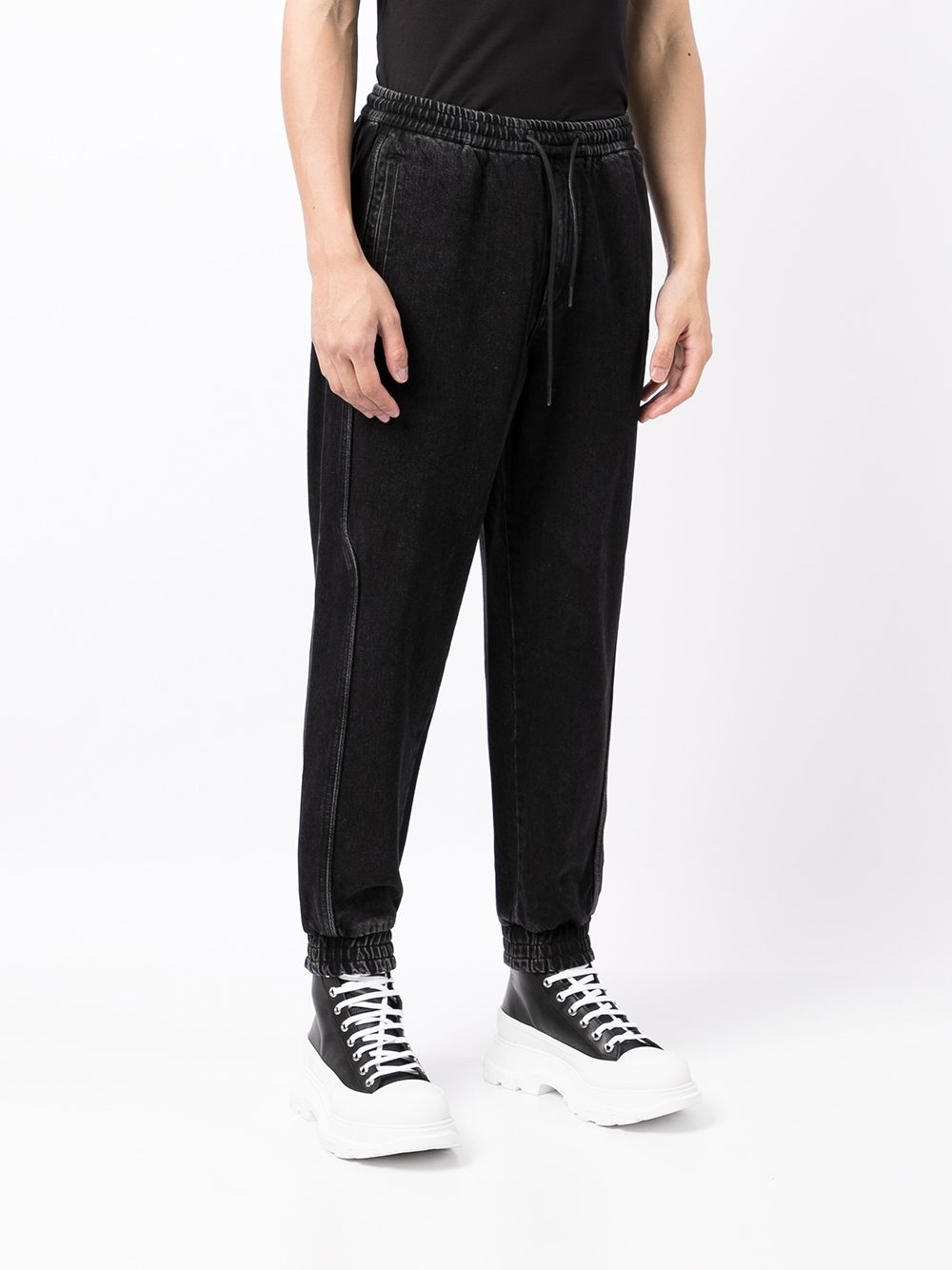 drawstring track pants - 3