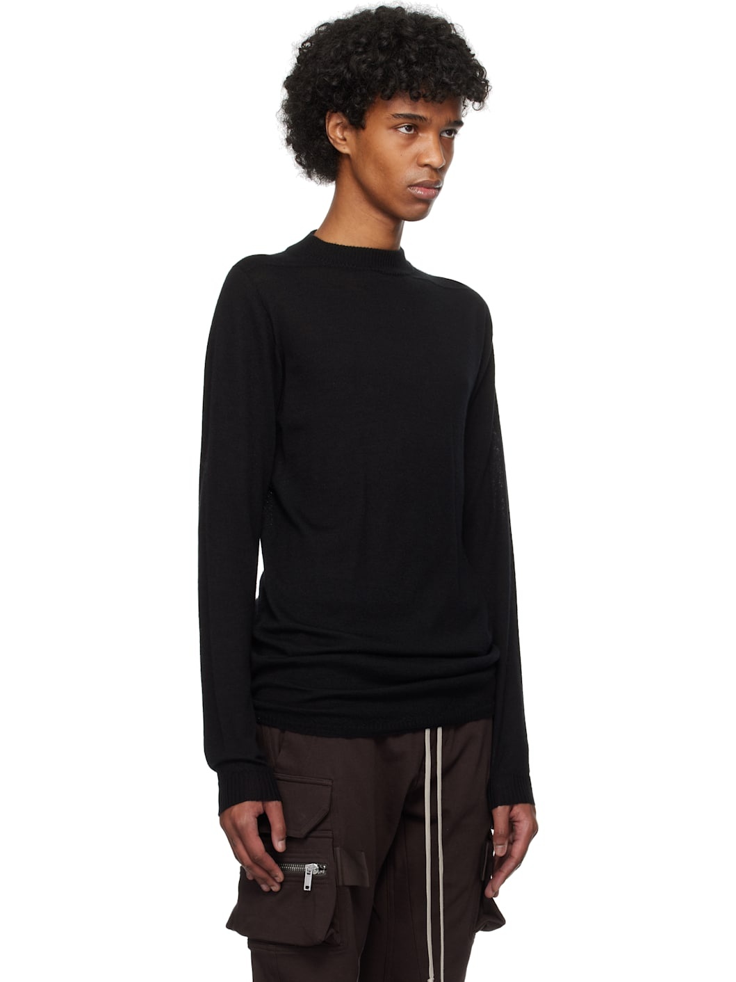 Black Hollywood Level Lupetto Sweater - 2