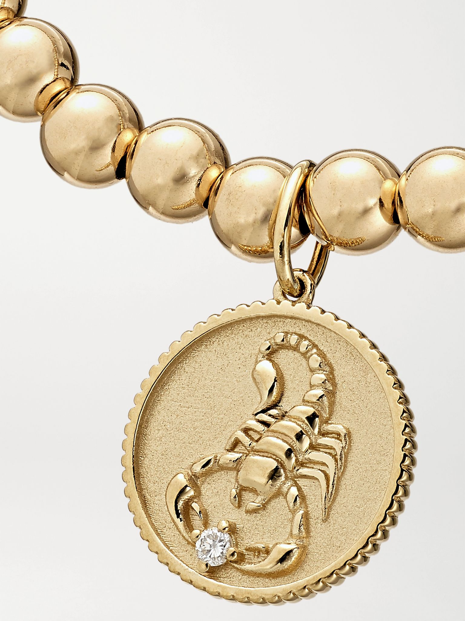 Scorpio 14-karat gold diamond bracelet Gold - 4