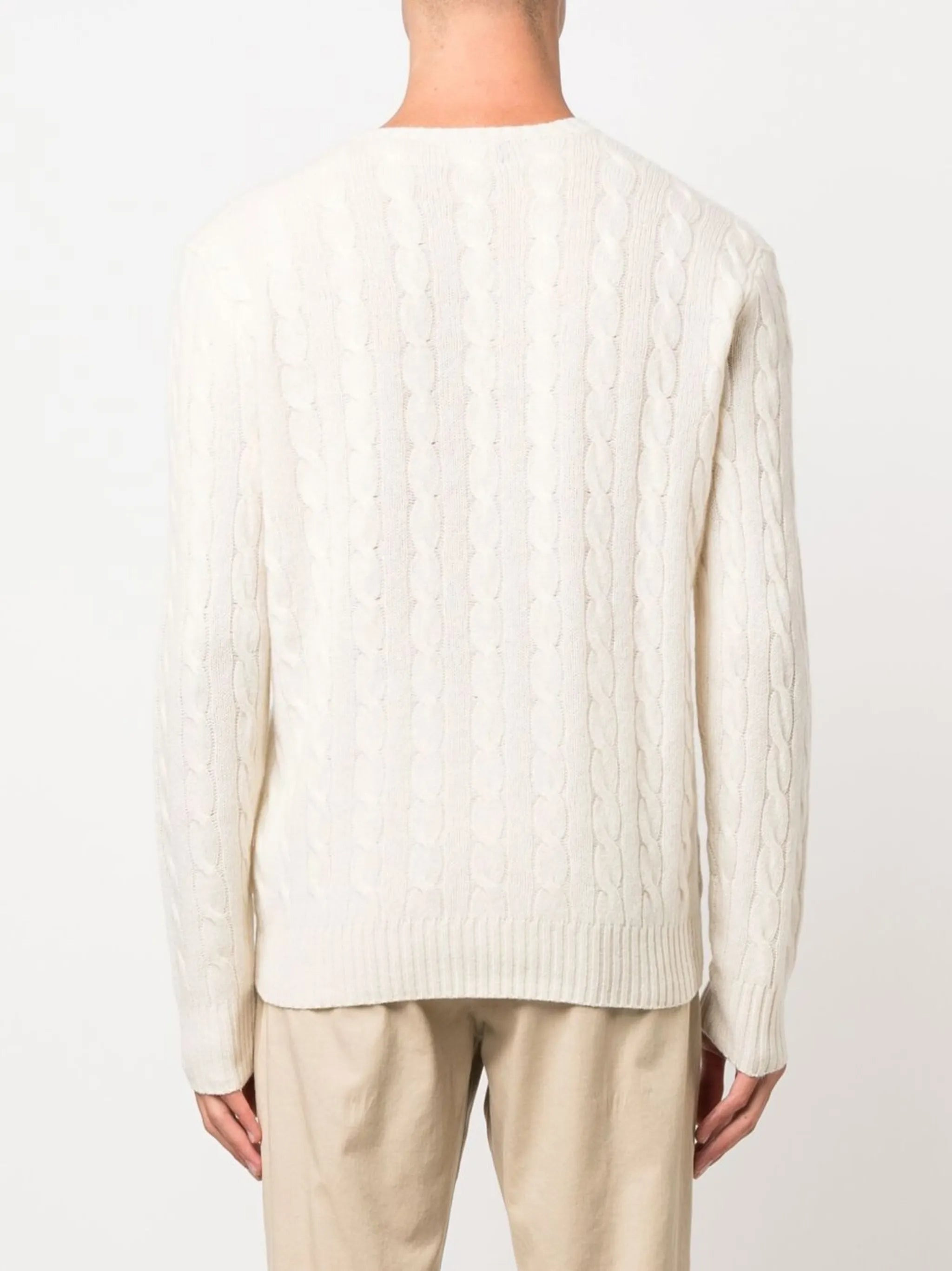Ralph Lauren Logo-embroidered Cable-knit Jumper - 4