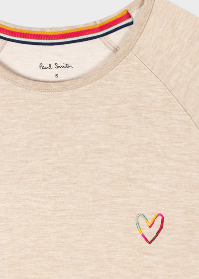 Paul Smith Oatmeal 'Swirl' Heart Sweatshirt outlook