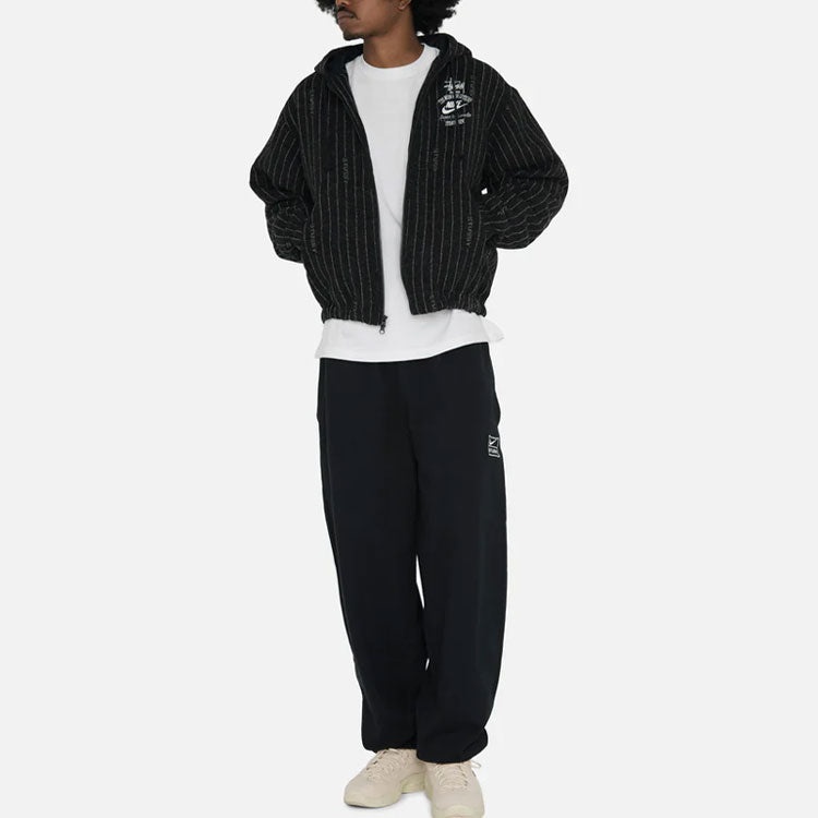 Nike x Stssy Striped Wool Jacket (Asia Sizing) 'Black' DR4413-010 - 3