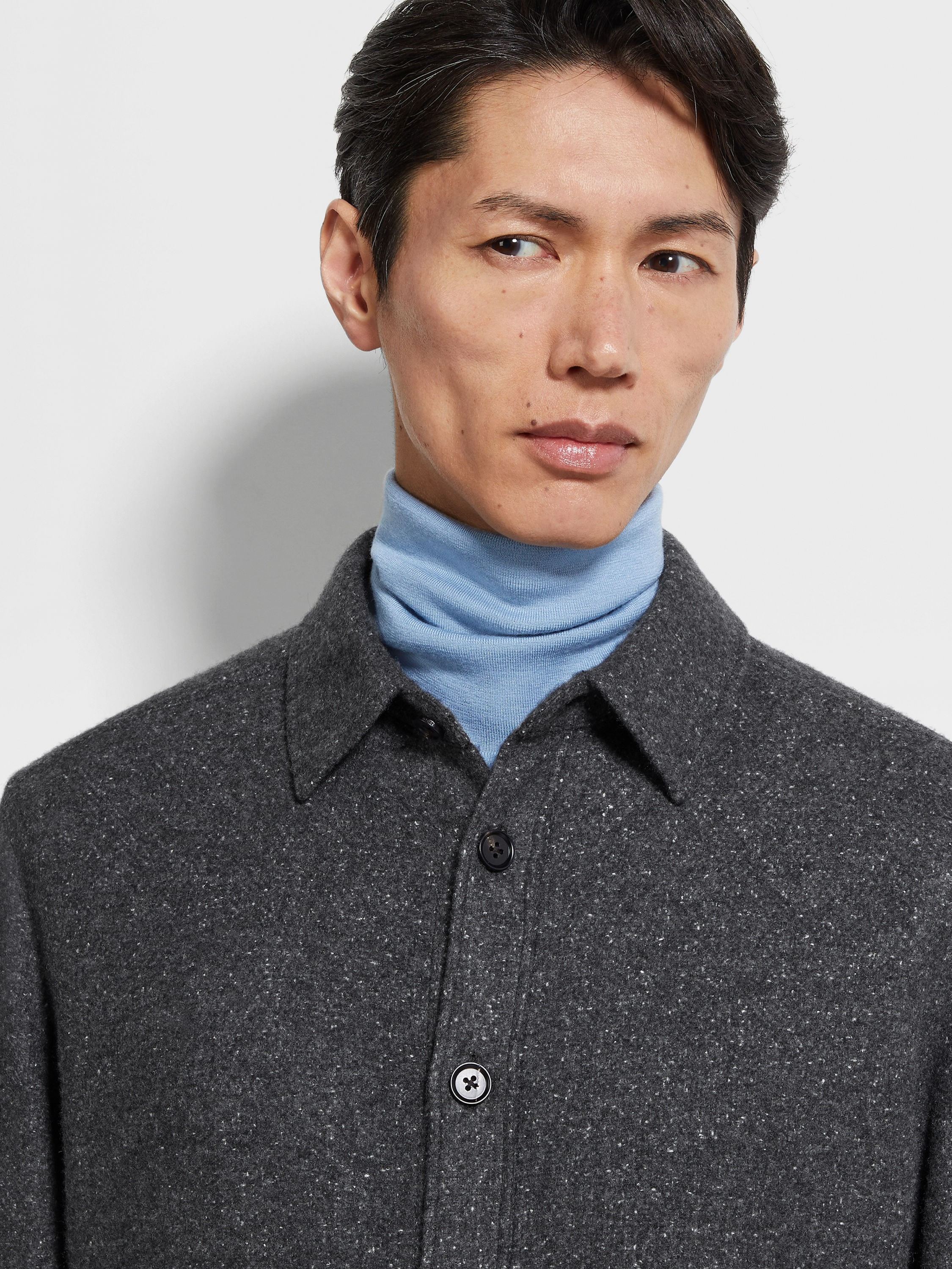 CASHMERE AND SILK OVERSHIRT - 3