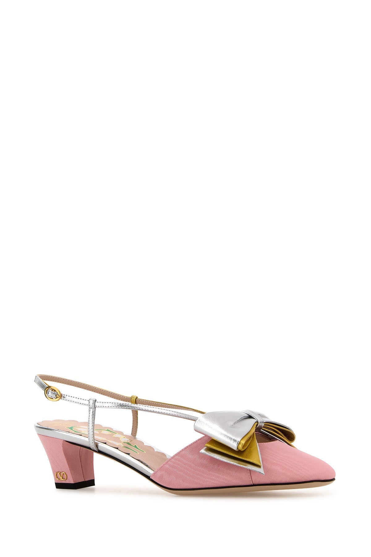 Pink fabric Bowow pumps - 2