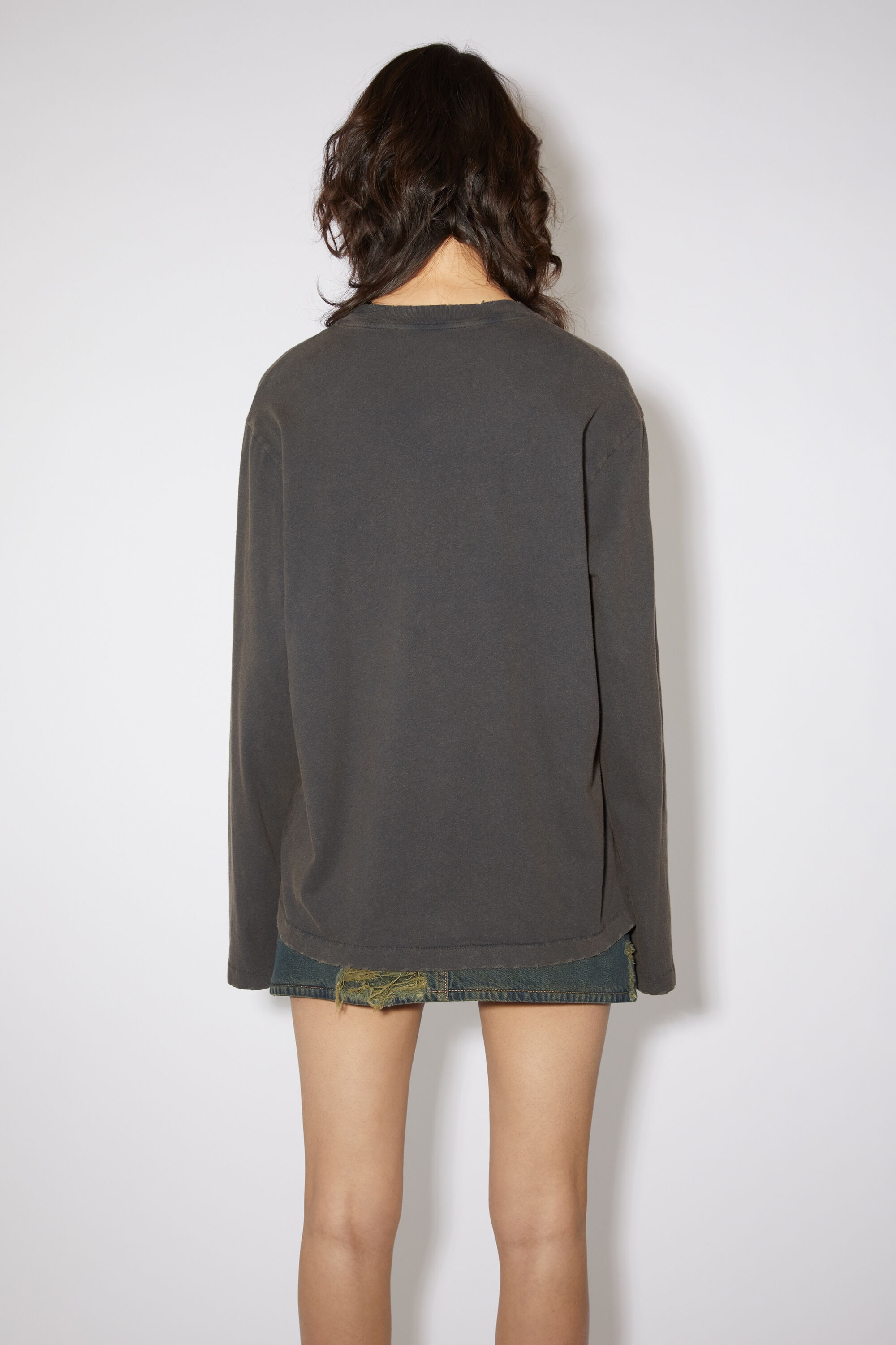 Printed sweater - Faded black - 3