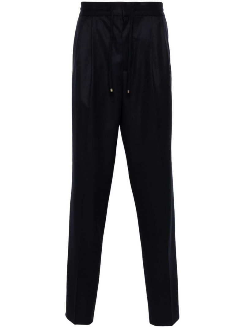 mid-rise tapered trousers - 1