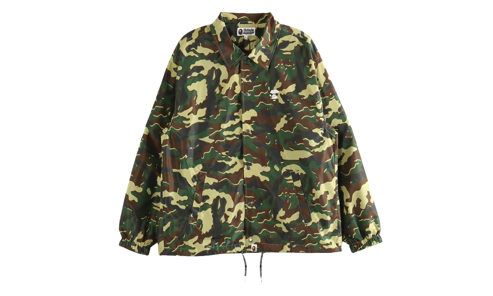 Glitch Woodland Camo Coach Jacket "Green" 1M30140303 GRN - 1