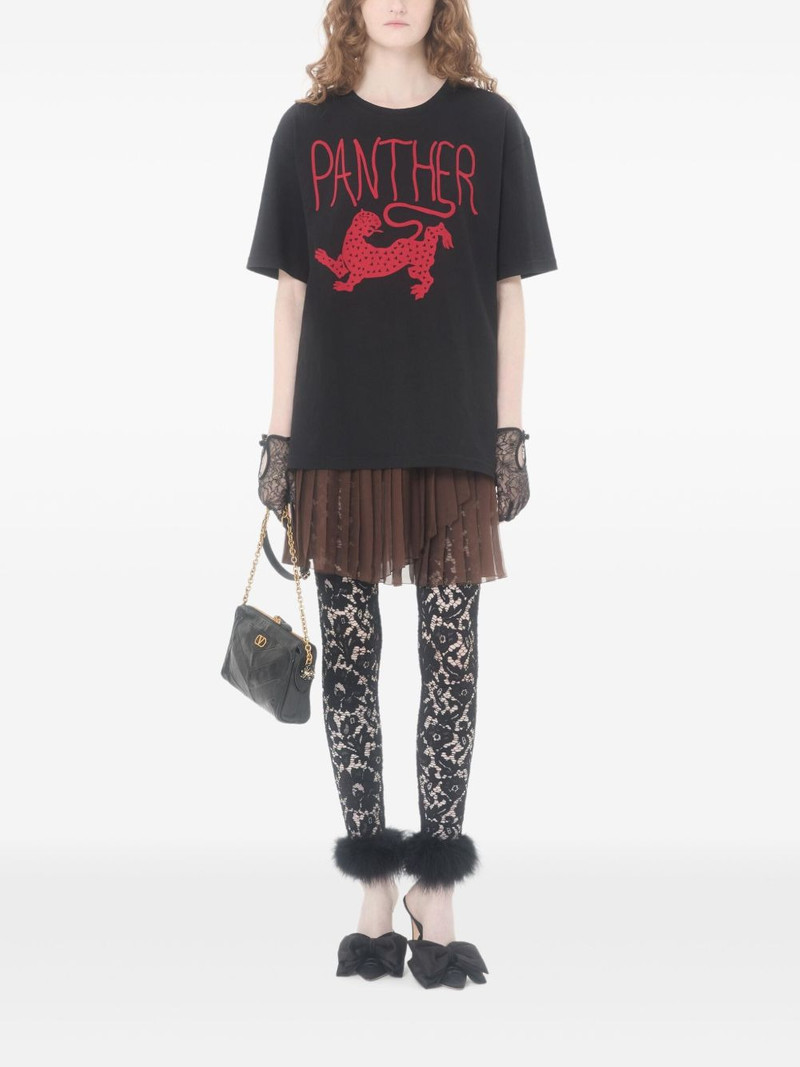 Valentino panther print cotton T-shirt outlook