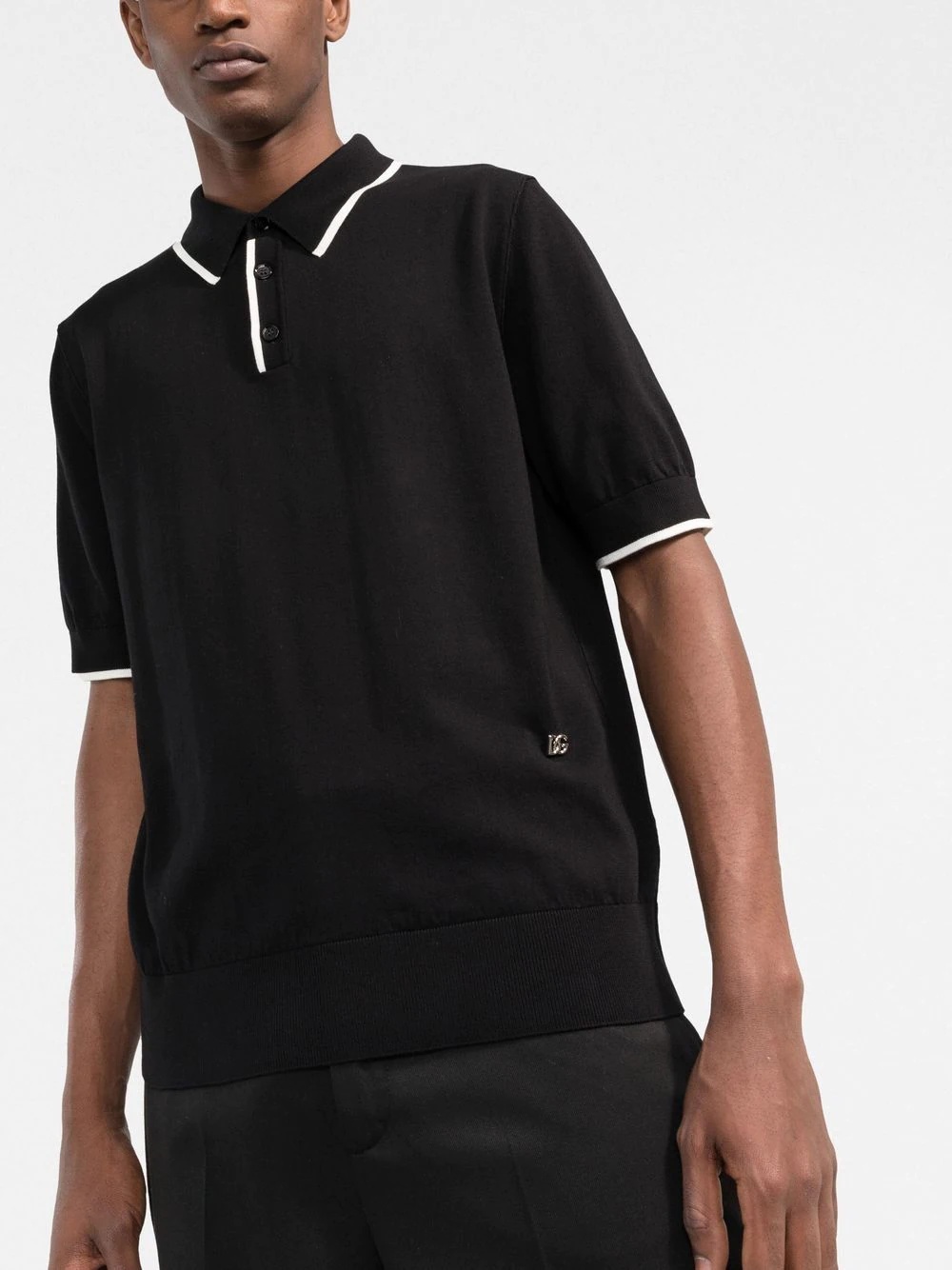 contrast-trim polo shirt - 3