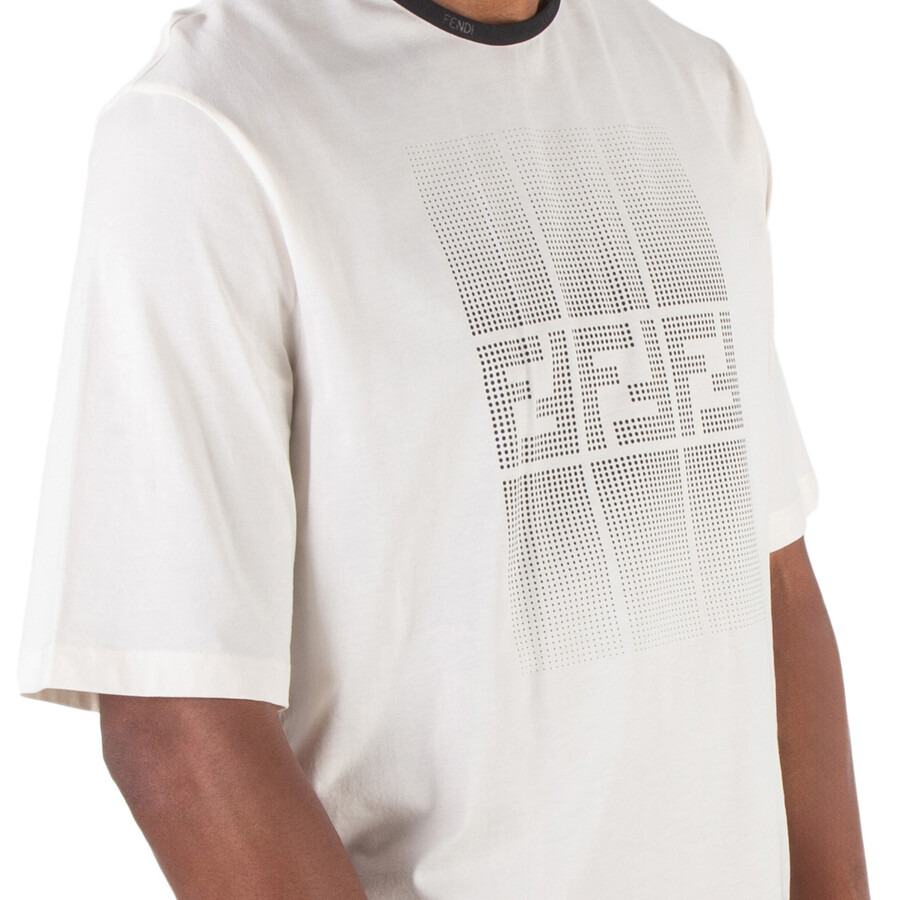 Fendi FF Motif Print Short Sleeve Cotton T-Shirt - 2