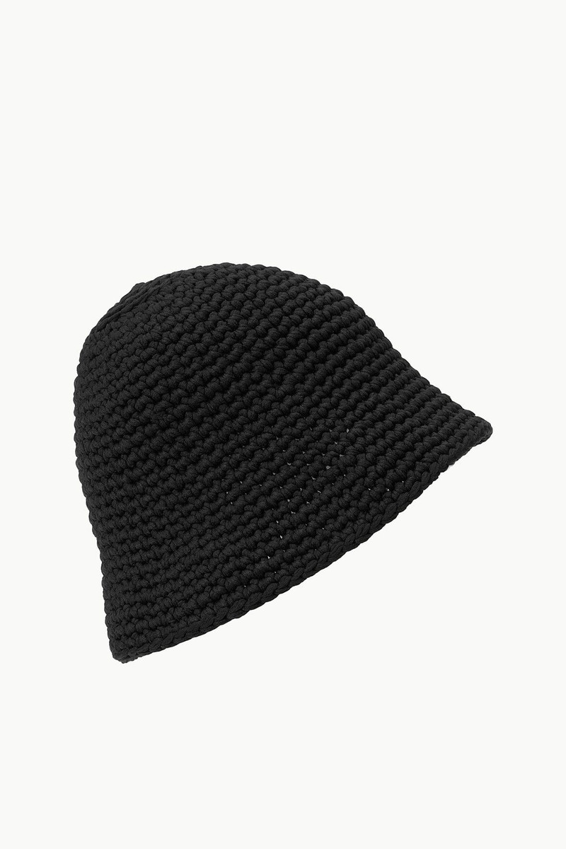 STAUD STAUD CROCHET HAT BLACK outlook