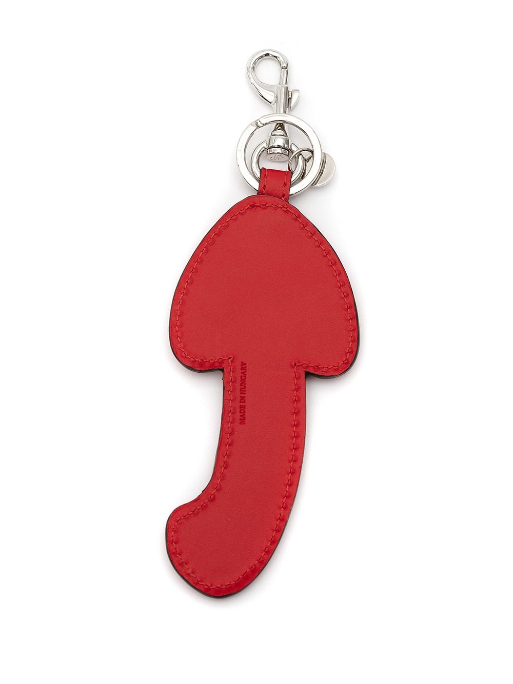 mushroom leather keyring - 3