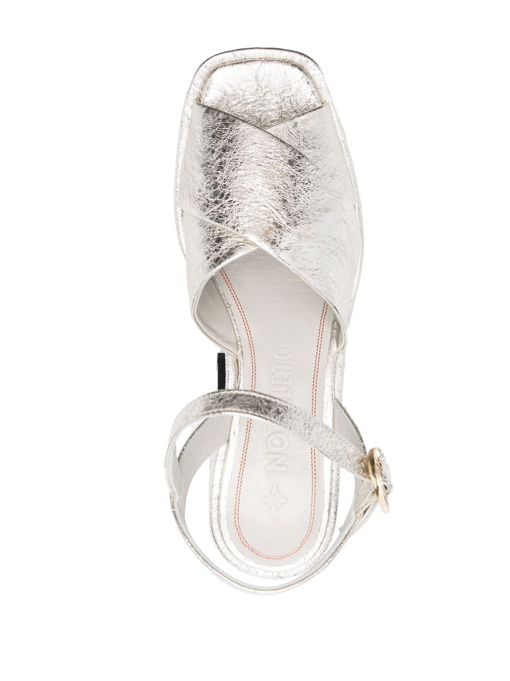 Bulla metallic 120mm sandals - 4