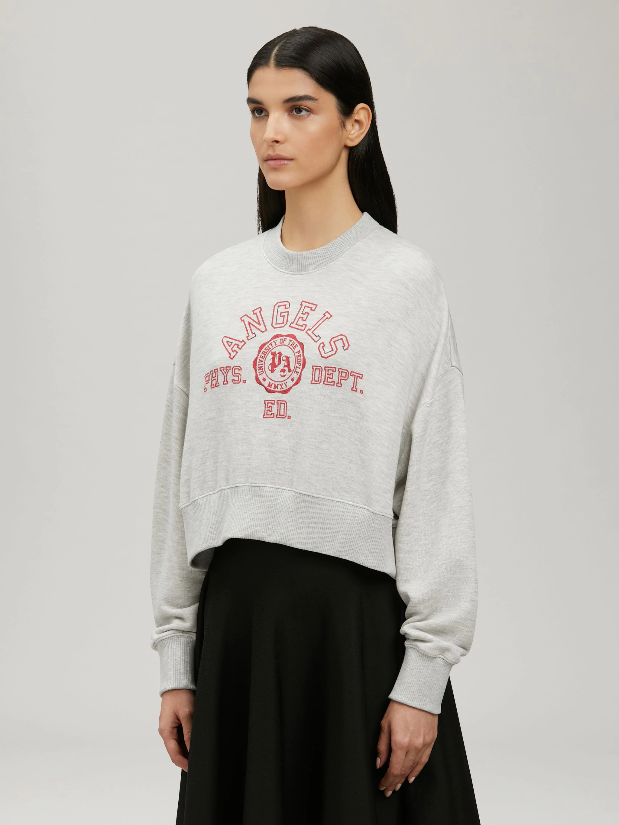 COLLEGE CROPPED SWEATSHIRT - 4
