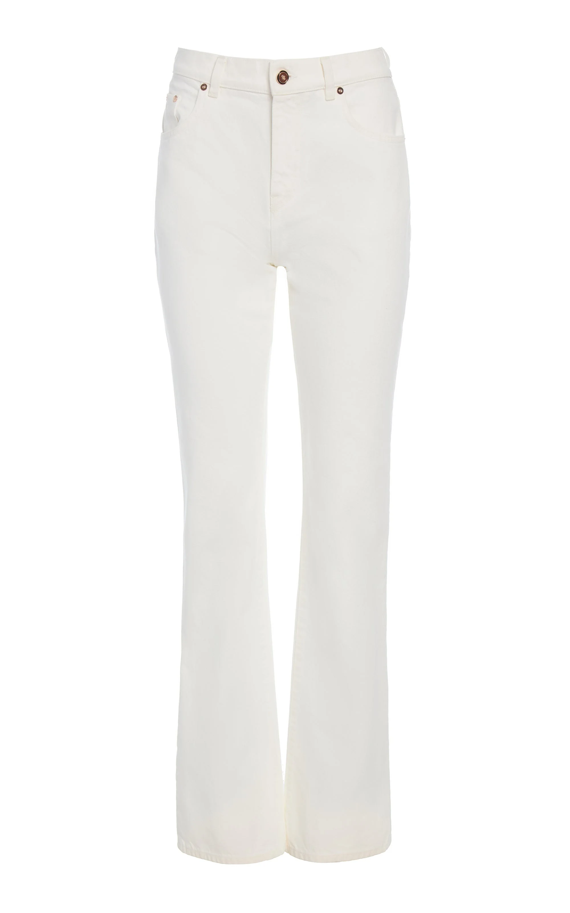 Rey Straight-leg Jean in White Recycled Cotton Denim - 1