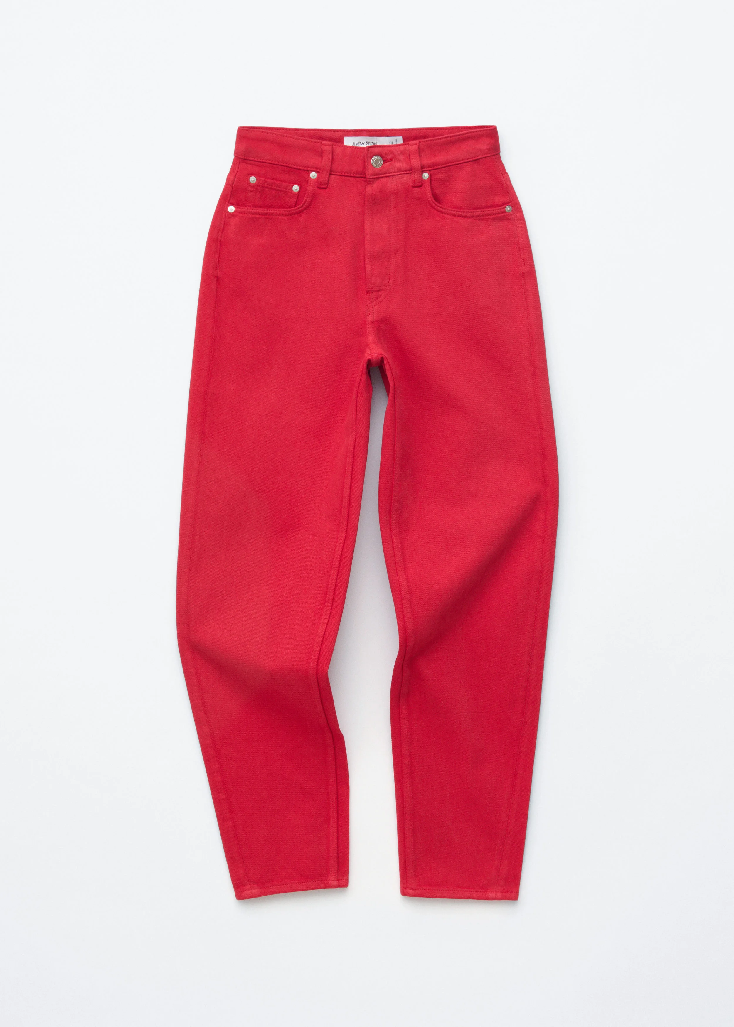High-Waist Tapered Jeans - 1