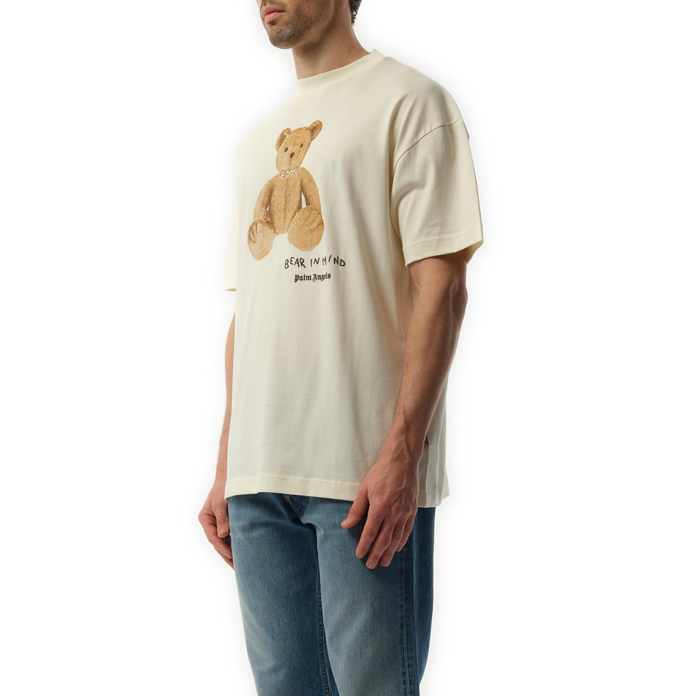 Bear in Mind Regular T-Shirt in Off White/Brown - 5