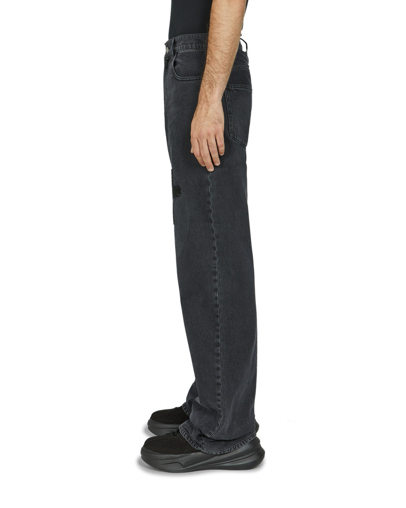 LOGO-PATCH WIDE FIT JEANS 4