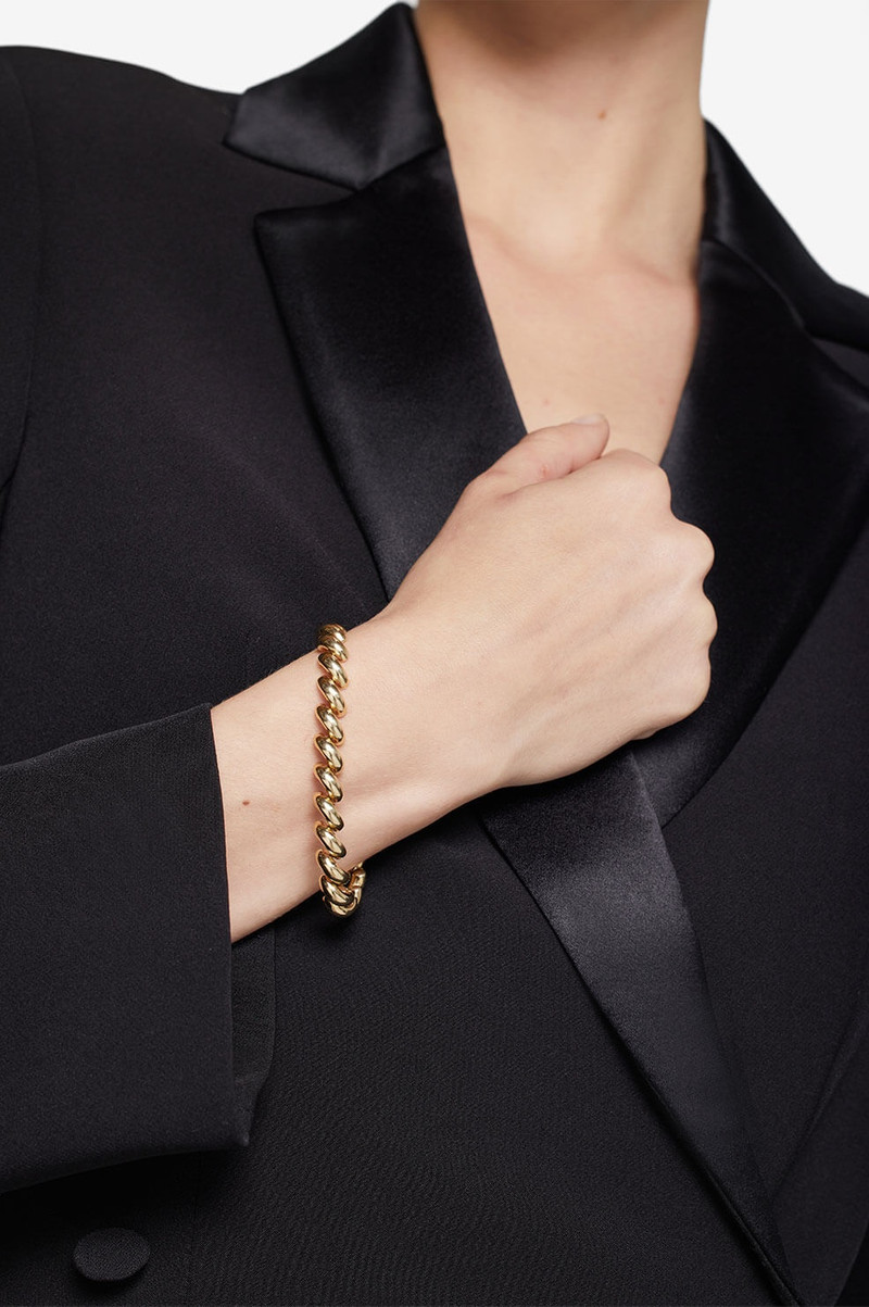 ANINE BING Spiral Bracelet - 14k Gold outlook