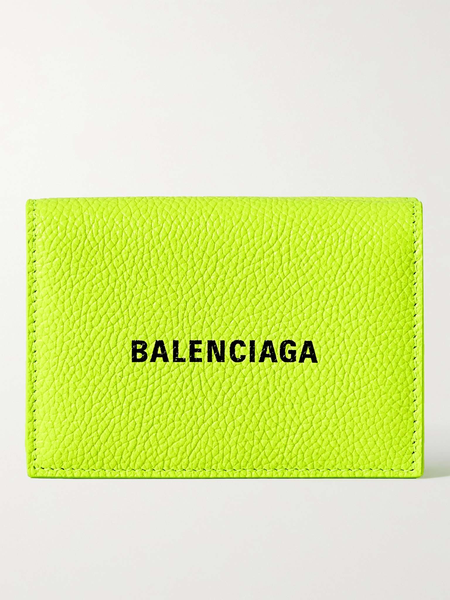 Logo-Print Leather Trifold Wallet - 1