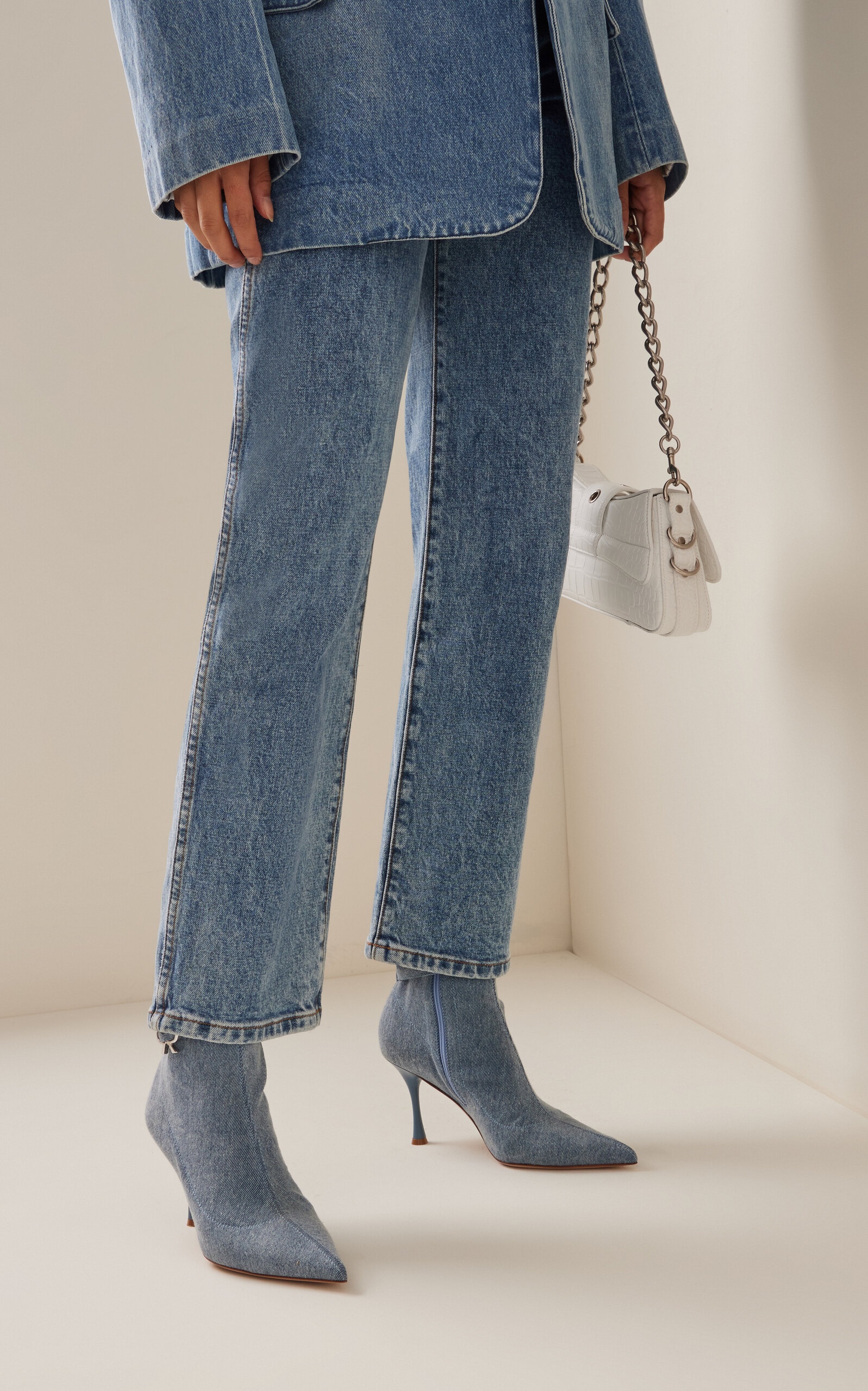 Ascent Denim Ankle Boots blue - 6