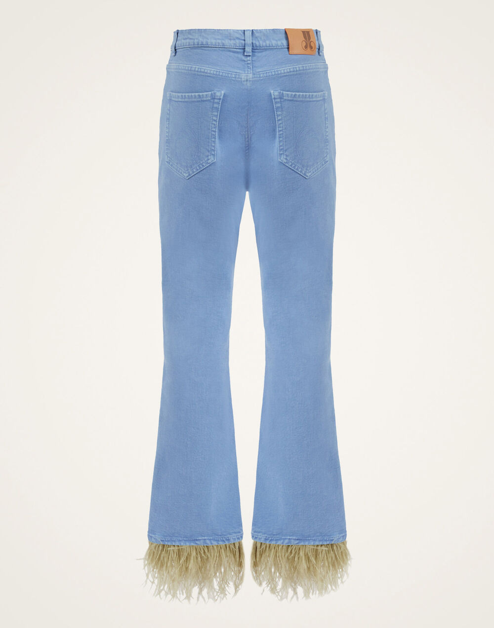 Fancy Crop Jeans (With Feathers) - 3