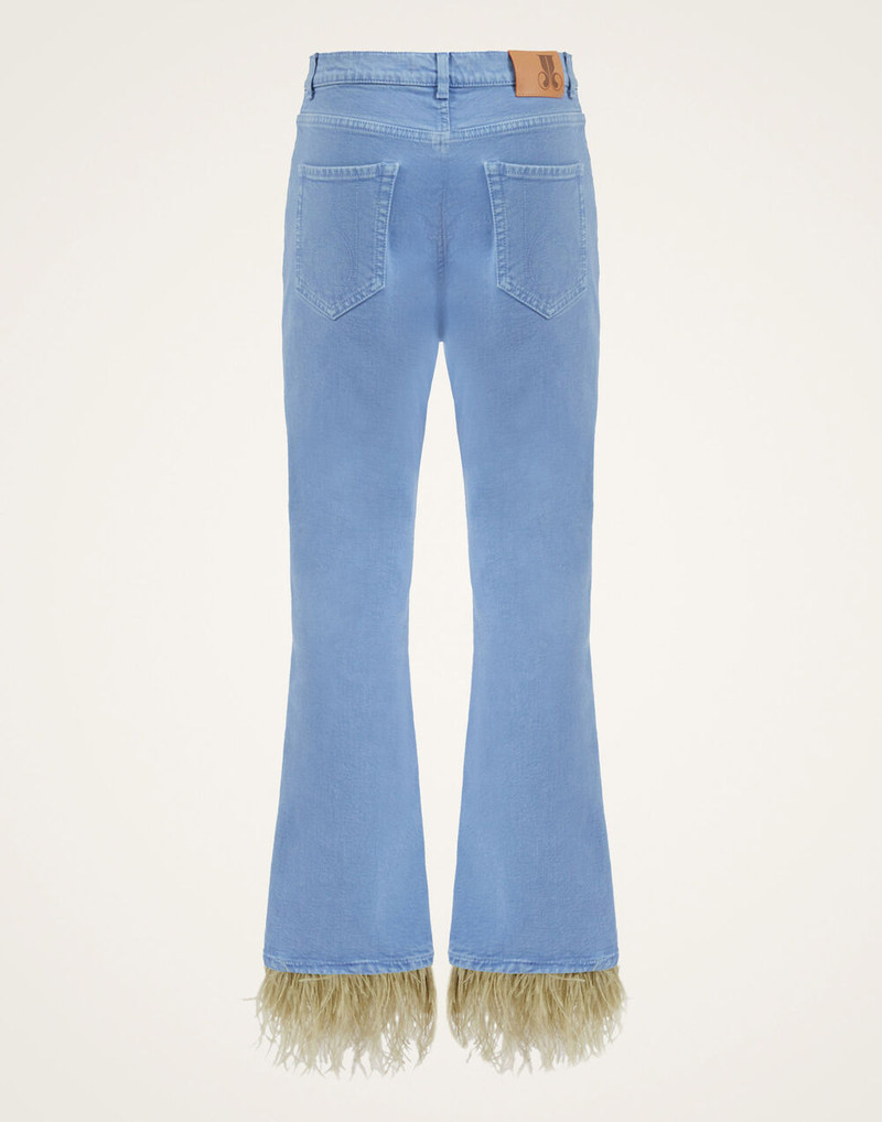 Fancy Crop Jeans (With Feathers) 3