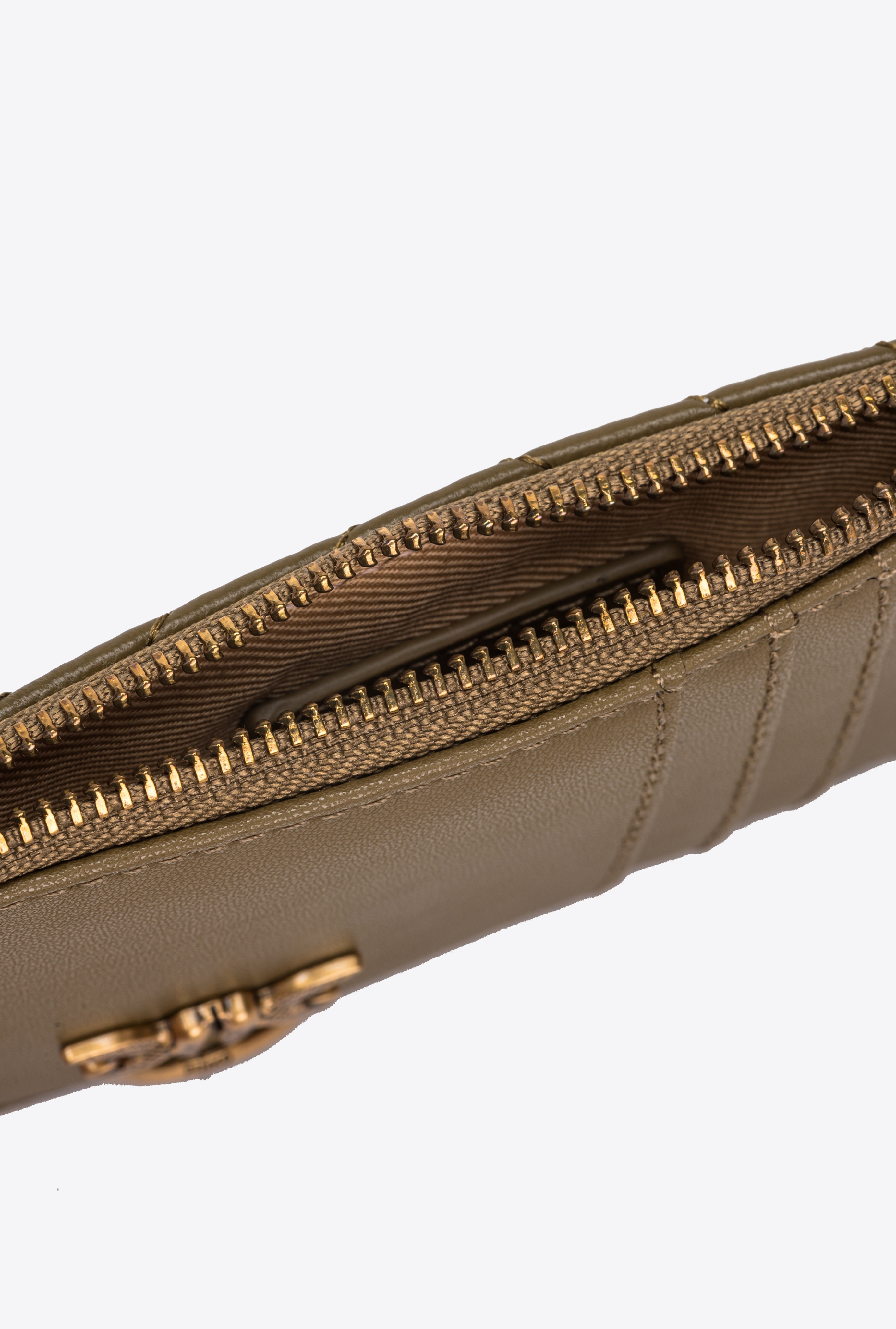 ZIPPED CHEVRON-PATTERNED CARD HOLDER - 6