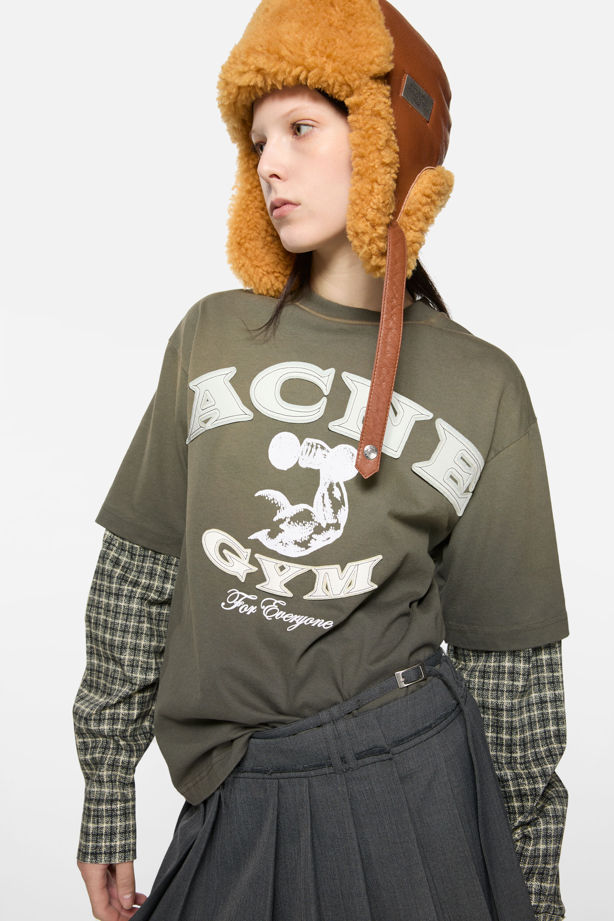 Layered logo t-shirt - Vintage green - 4