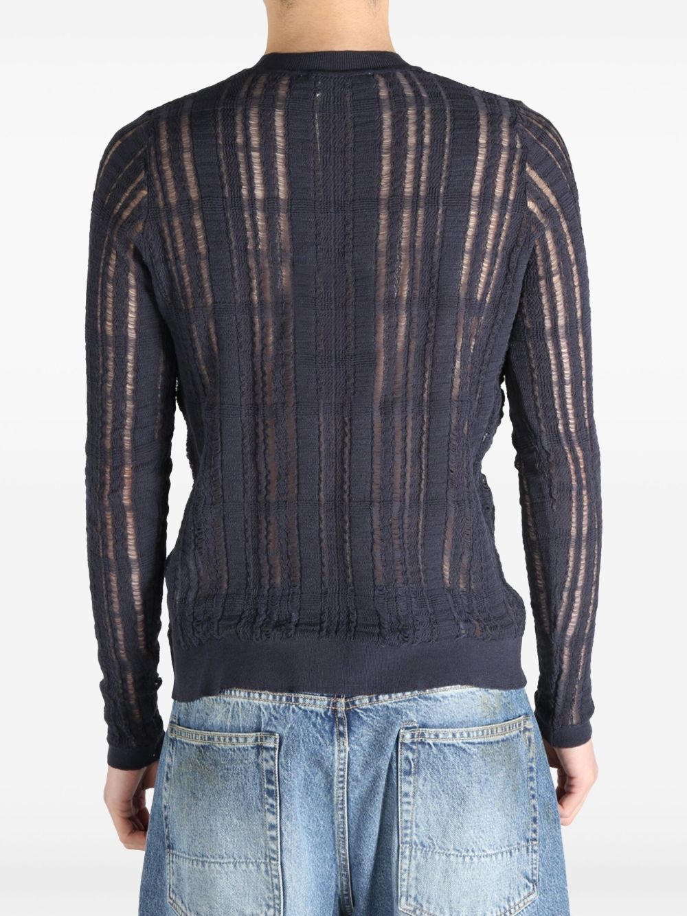 open-knit sweater - 5
