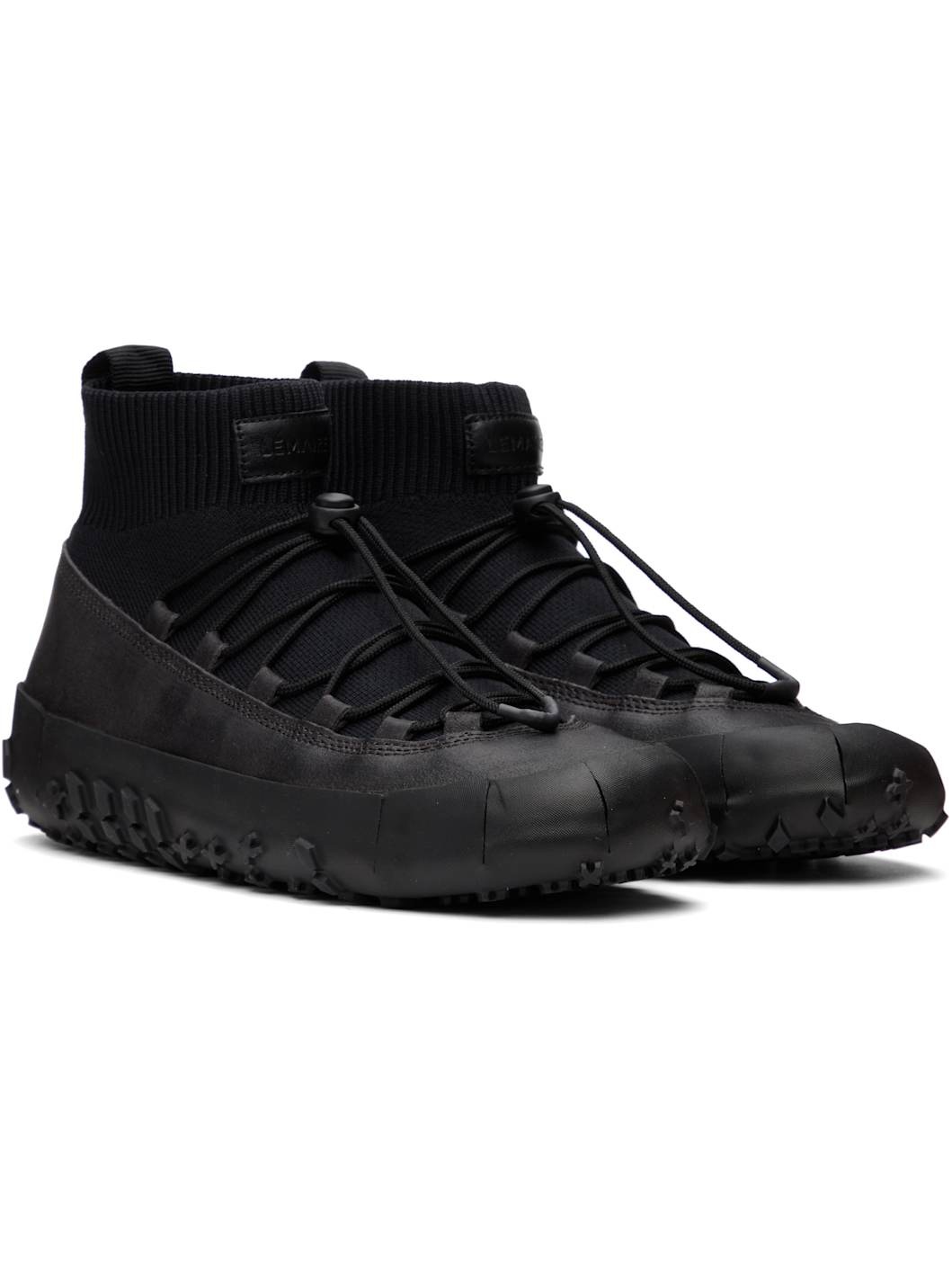 Black Vibram Wrap On Sneakers - 4