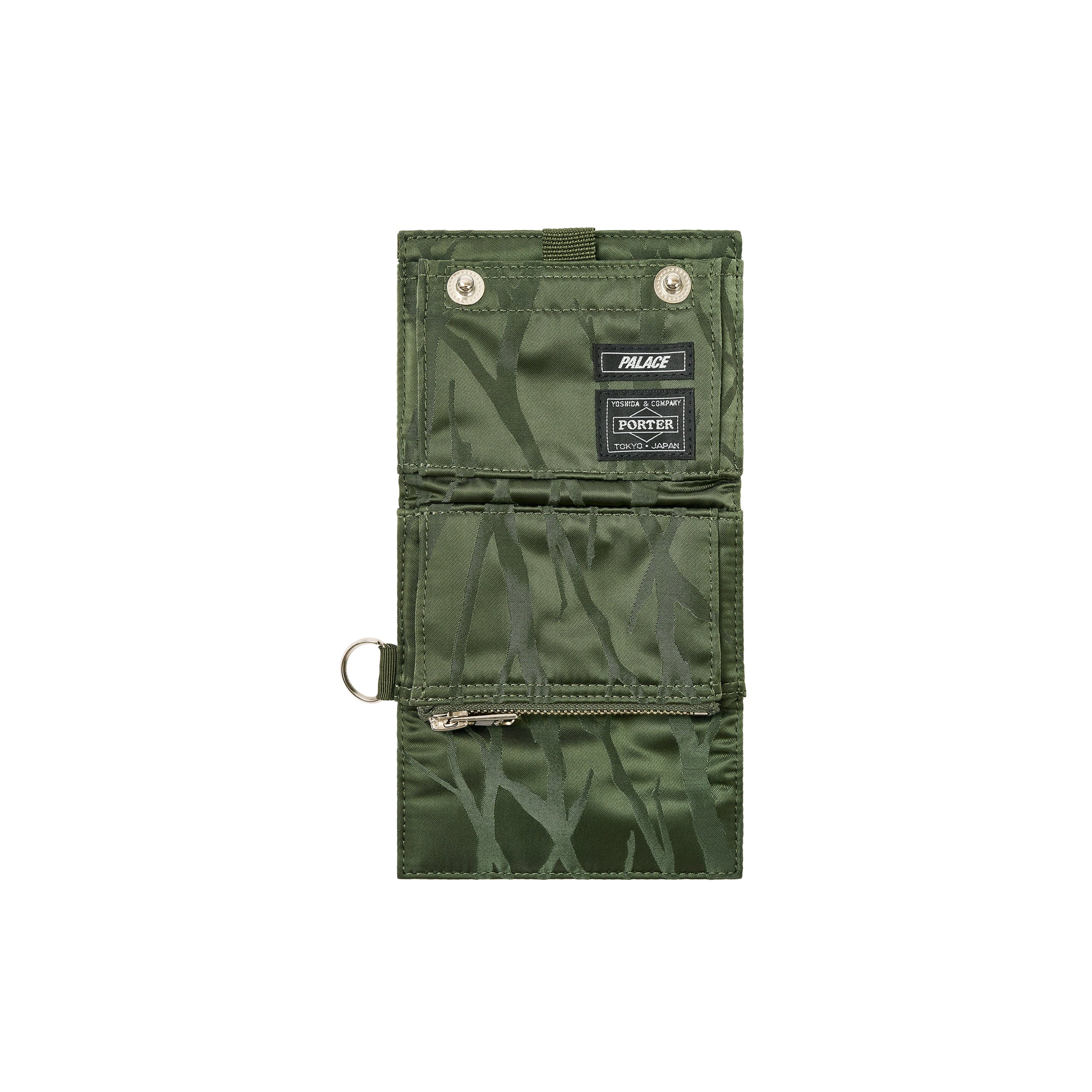 PALACE PALACE PORTER WALLET OLIVE / JACQUARD | REVERSIBLE